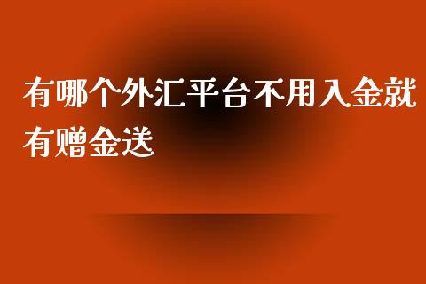 有哪个外汇平台不用入金就有赠金送_https://m.jnlaobingbanjia.com_股市新闻_第1张
