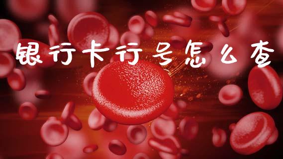 银行卡行号怎么查_https://m.jnlaobingbanjia.com_股市新闻_第1张