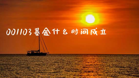 001103基金什么时间成立_https://m.jnlaobingbanjia.com_金融监管_第1张