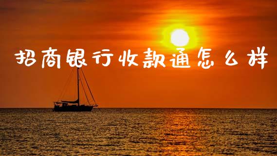 招商银行收款通怎么样_https://m.jnlaobingbanjia.com_全球市场_第1张