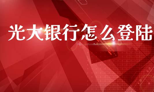光大银行怎么登陆_https://m.jnlaobingbanjia.com_全球市场_第1张