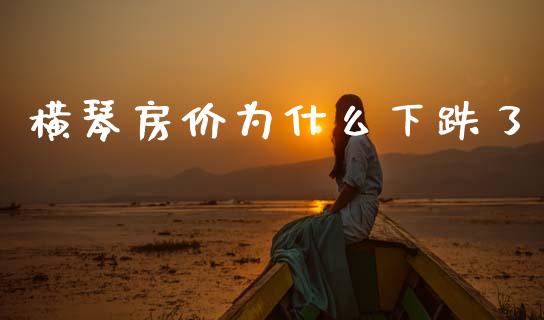 横琴房价为什么下跌了_https://m.jnlaobingbanjia.com_基金市场_第1张