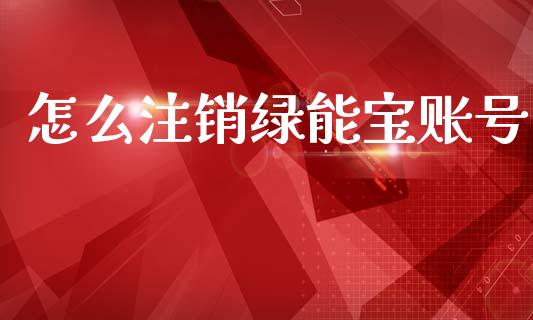 怎么注销绿能宝账号_https://m.jnlaobingbanjia.com_区块链_第1张