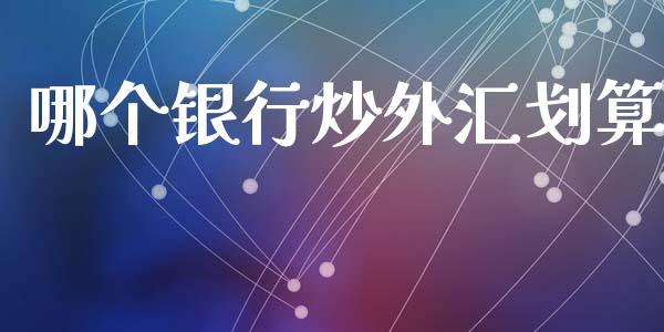 哪个银行炒外汇划算_https://m.jnlaobingbanjia.com_理财规划_第1张