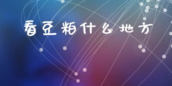 看豆粕什么地方_https://m.jnlaobingbanjia.com_金融监管_第1张