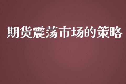 期货震荡市场的策略_https://m.jnlaobingbanjia.com_理财规划_第1张