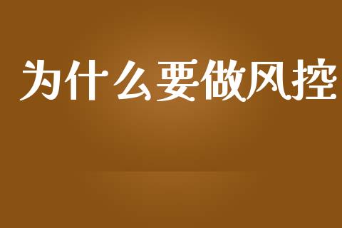 为什么要做风控_https://m.jnlaobingbanjia.com_股市新闻_第1张