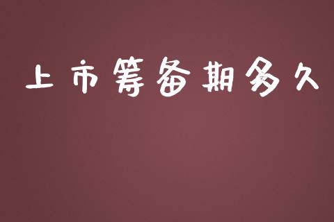 上市筹备期多久_https://m.jnlaobingbanjia.com_全球市场_第1张