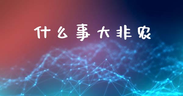 什么事大非农_https://m.jnlaobingbanjia.com_理财规划_第1张