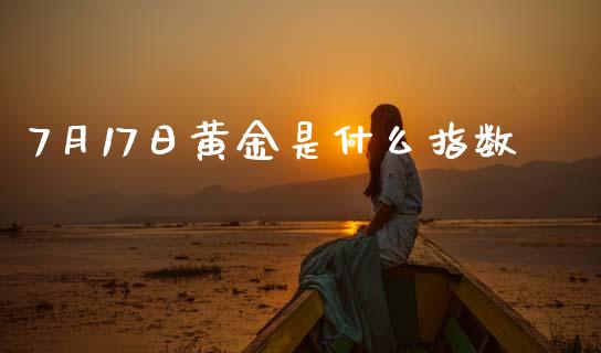 7月17日黄金是什么指数_https://m.jnlaobingbanjia.com_金融监管_第1张