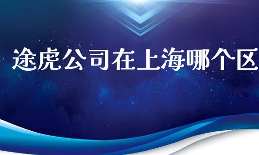 途虎公司在上海哪个区_https://m.jnlaobingbanjia.com_股市新闻_第1张
