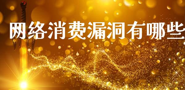 网络消费漏洞有哪些_https://m.jnlaobingbanjia.com_股市新闻_第1张