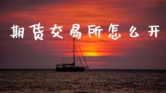 期货交易所怎么开_https://m.jnlaobingbanjia.com_金融监管_第1张