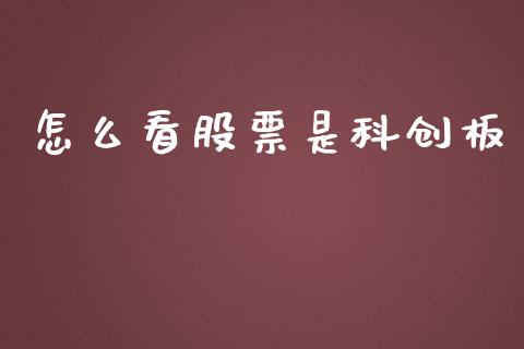 怎么看股票是科创板_https://m.jnlaobingbanjia.com_金融监管_第1张