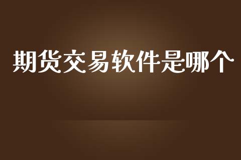 期货交易软件是哪个_https://m.jnlaobingbanjia.com_全球市场_第1张