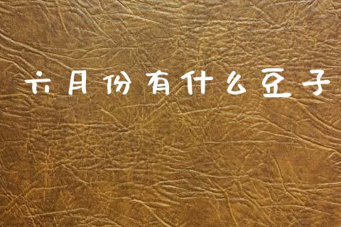 六月份有什么豆子_https://m.jnlaobingbanjia.com_理财规划_第1张