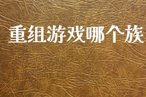 重组游戏哪个族_https://m.jnlaobingbanjia.com_基金市场_第1张