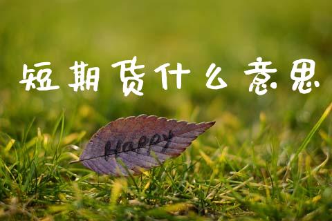 短期货什么意思_https://m.jnlaobingbanjia.com_区块链_第1张