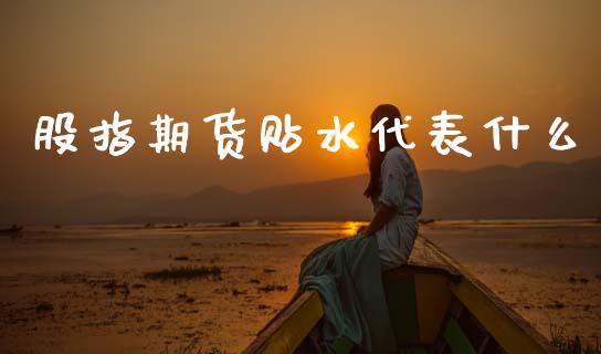 股指期货贴水代表什么_https://m.jnlaobingbanjia.com_理财规划_第1张