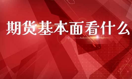 期货基本面看什么_https://m.jnlaobingbanjia.com_金融监管_第1张
