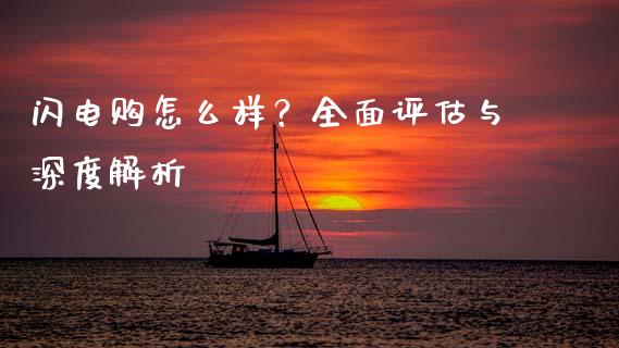闪电购怎么样？全面评估与深度解析_https://m.jnlaobingbanjia.com_股市新闻_第1张