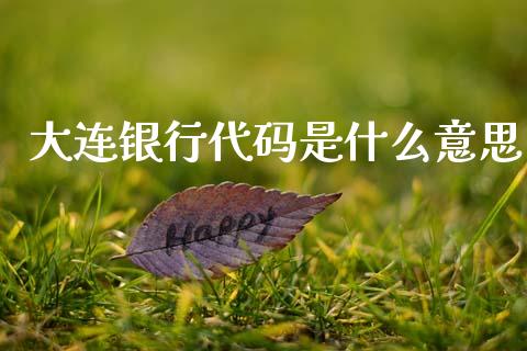 大连银行代码是什么意思_https://m.jnlaobingbanjia.com_理财规划_第1张