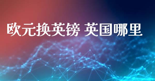 欧元换英镑 英国哪里_https://m.jnlaobingbanjia.com_金融监管_第1张