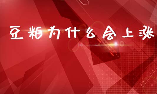 豆粕为什么会上涨_https://m.jnlaobingbanjia.com_理财规划_第1张