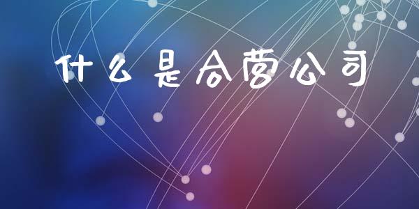 什么是合营公司_https://m.jnlaobingbanjia.com_理财规划_第1张