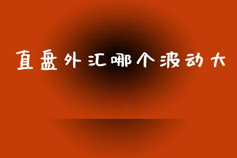 直盘外汇哪个波动大_https://m.jnlaobingbanjia.com_基金市场_第1张