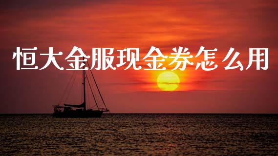 恒大金服现金券怎么用_https://m.jnlaobingbanjia.com_理财规划_第1张