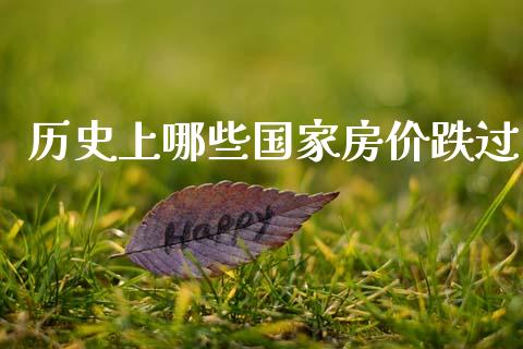历史上哪些国家房价跌过_https://m.jnlaobingbanjia.com_理财规划_第1张
