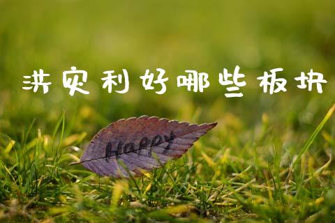 洪灾利好哪些板块_https://m.jnlaobingbanjia.com_理财规划_第1张