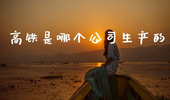 高铁是哪个公司生产的_https://m.jnlaobingbanjia.com_理财规划_第1张