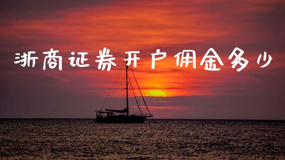 浙商证券开户佣金多少_https://m.jnlaobingbanjia.com_全球市场_第1张