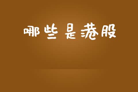 哪些是港股_https://m.jnlaobingbanjia.com_股市新闻_第1张