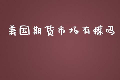 美国期货市场有煤吗_https://m.jnlaobingbanjia.com_理财规划_第1张