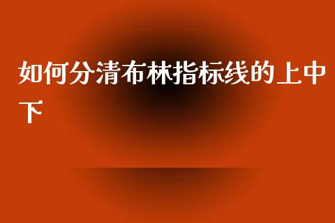 如何分清布林指标线的上中下_https://m.jnlaobingbanjia.com_股市新闻_第1张