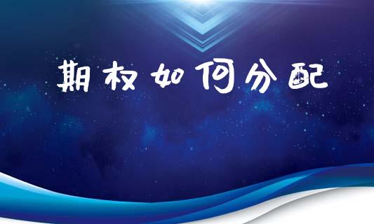 期权如何分配_https://m.jnlaobingbanjia.com_股市新闻_第1张