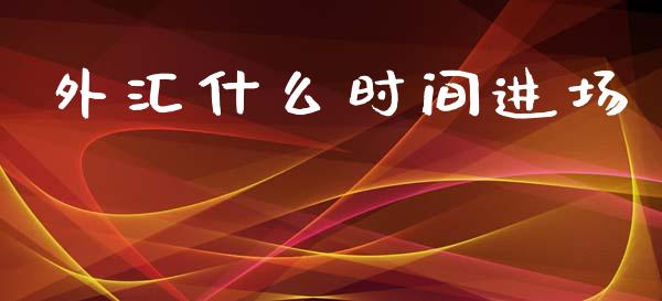 外汇什么时间进场_https://m.jnlaobingbanjia.com_金融监管_第1张