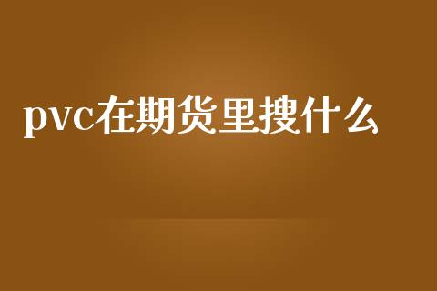 pvc在期货里搜什么_https://m.jnlaobingbanjia.com_区块链_第1张