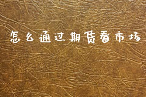 怎么通过期货看市场_https://m.jnlaobingbanjia.com_理财规划_第1张