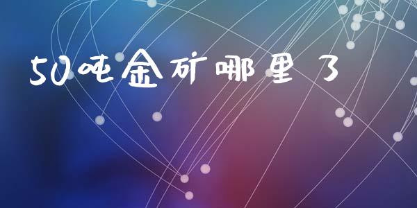 50吨金矿哪里了_https://m.jnlaobingbanjia.com_全球市场_第1张
