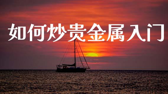 如何炒贵金属入门_https://m.jnlaobingbanjia.com_全球市场_第1张