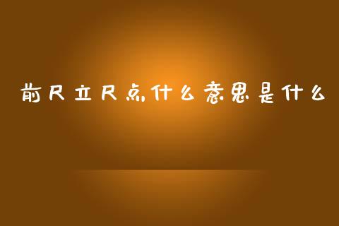 前尺立尺点什么意思是什么_https://m.jnlaobingbanjia.com_全球市场_第1张