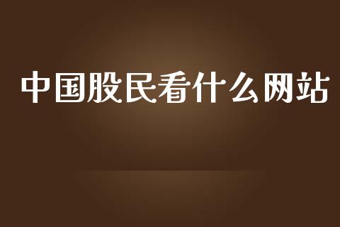 中国股民看什么网站_https://m.jnlaobingbanjia.com_金融监管_第1张
