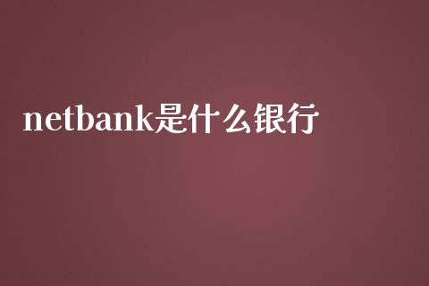 netbank是什么银行_https://m.jnlaobingbanjia.com_基金市场_第1张