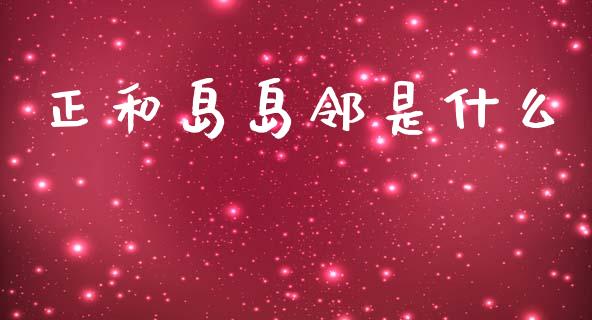 正和岛岛邻是什么_https://m.jnlaobingbanjia.com_基金市场_第1张