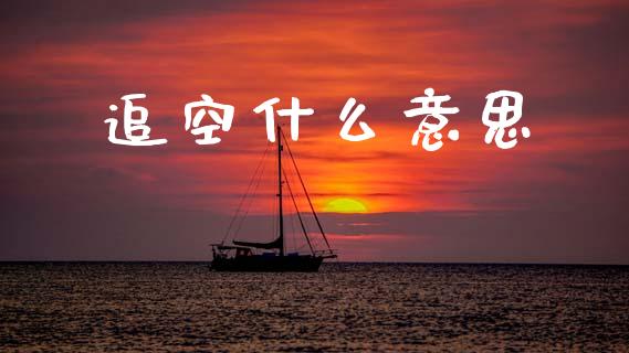 追空什么意思_https://m.jnlaobingbanjia.com_股市新闻_第1张