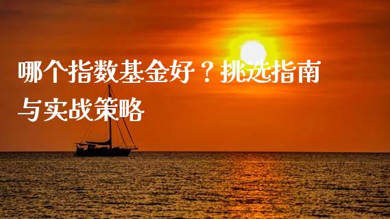 哪个指数基金好？挑选指南与实战策略_https://m.jnlaobingbanjia.com_股市新闻_第1张